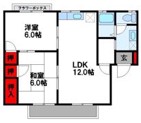 セジュール福間の間取り画像