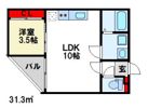 fluke t-front A棟の間取り画像