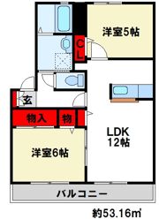 シャーメゾン紫壱番館の間取り画像