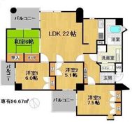 ベルメゾン昭代の間取り画像