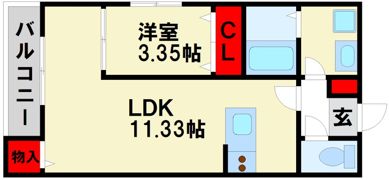 サニーガーデン紫の間取り画像