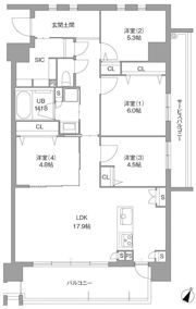 LaSante 照葉オーシャンテラスの間取り画像