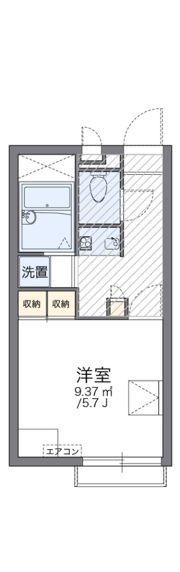 レオパレスグレイスコート六番館の間取り画像