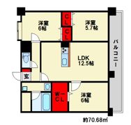 カラコレスVの間取り画像