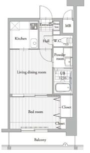エンクレスト吉塚駅前IIの間取り画像