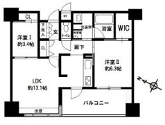 エンクレスト博多PREMIERの間取り画像