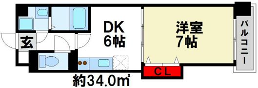 ウイングコート水城の間取り画像