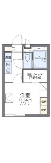 レオパレス博多の森の間取り画像