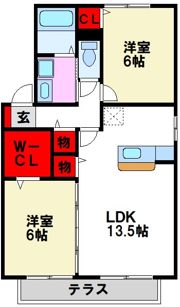 パークハイム水城の間取り画像