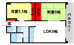 エミューズコートの間取り画像