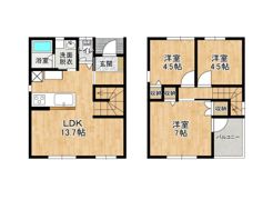 ソレイユ有田の間取り画像