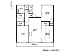 グリーンハイツ城南の間取り画像