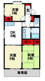 パークサイド都府楼館Iの間取り画像