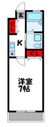 ウエストプラージュの間取り画像