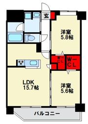 S-RESIDENCE半道橋achieveの間取り画像