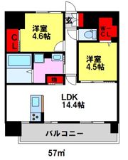 LIBTH筑紫駅前の間取り画像