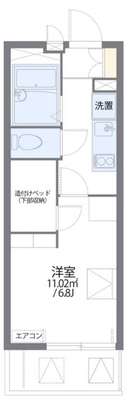 レオパレスSKYWINGS箱崎の間取り画像