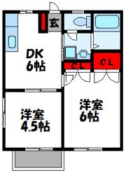 ニーヴェ古賀の間取り画像