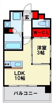 ソレイユルヴァン博多駅南の間取り画像