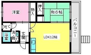 ロイヤルコーポ堺の間取り画像