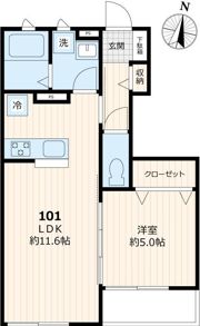 ユアメゾン二日市の間取り画像
