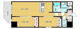 リファレンスリバービュー室見の間取り画像