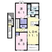 シャルマン田村IIの間取り画像