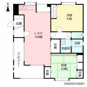 レジデンス姪浜の間取り画像