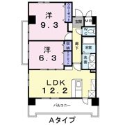 ヒルズ天神の間取り画像