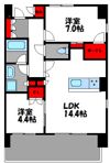 ザ・パークハウス大濠翠景の間取り画像