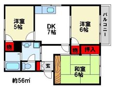 ジャルダンソレール北 C棟の間取り画像