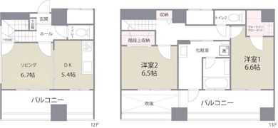 ザ・クロスメントの間取り画像
