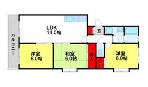 シャトレ参番館の間取り画像