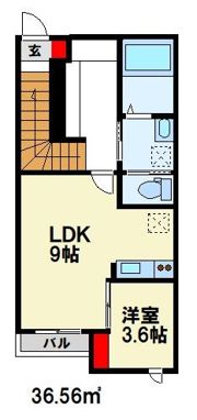 eclat closette二日市（エクラ クローゼット）の間取り画像