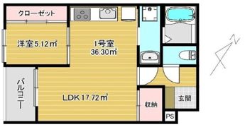 SMILEAX二日市の間取り画像