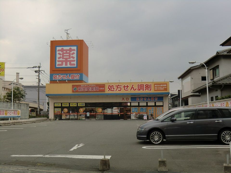 近くのドラッグ新生堂五条店まで335m（徒歩5分）