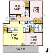 D-room長尾 弐番館の間取り画像