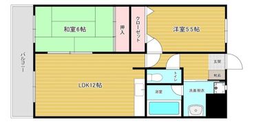 フラワーハイツの間取り画像