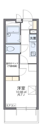 レオパレスセレーノ香椎駅東の間取り画像