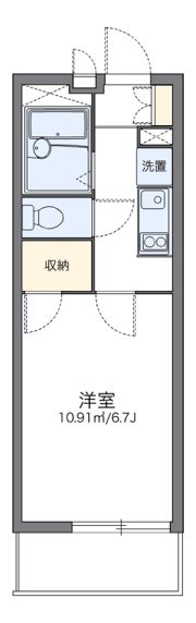 レオパレスDの間取り画像