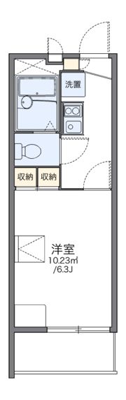 レオパレスパークビュー吉塚の間取り画像