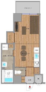 The Glade Residence West（旧アクエルの間取り画像