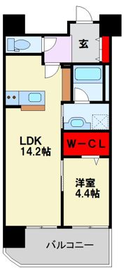 ウェルブライト博多ステーションの間取り画像