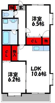 ボヌールプラージュの間取り画像