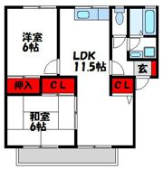 リシェス舞の里 B棟の間取り画像