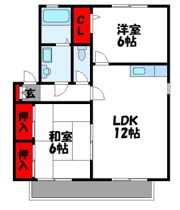 リシェス舞の里Eの間取り画像