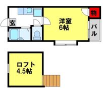 コーポサンクスの間取り画像