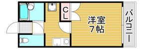 フェリセス西新の間取り画像