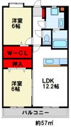 リヴィエール水城の間取り画像