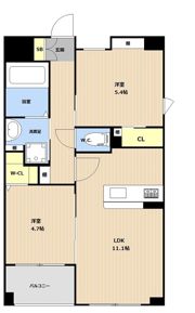 LIBTH高取の間取り画像